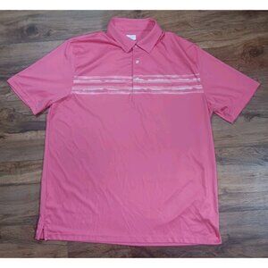 Greg Norman Play Dry Polo Men's Adult XXL Pink Breathable Performance Golf